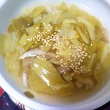 キャベツ＆舞茸のスープ